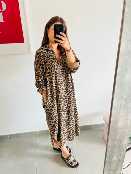 Robe ARIA - Camel léopard