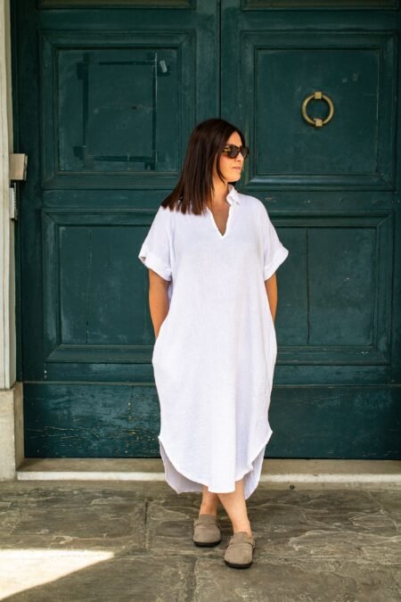 Robe unie ISIA - Blanc, T.U
