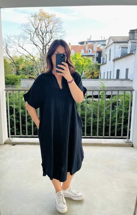 Robe unie ISIA - Noir, T.U