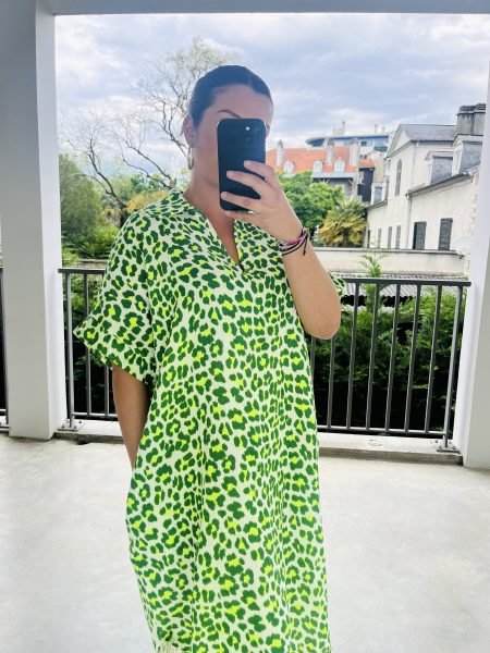 Robe léopard ISIA - Vert