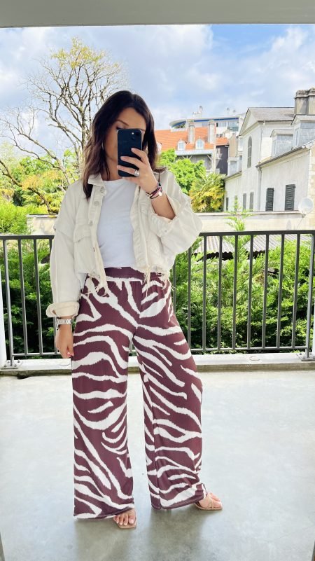 Pantalon VAÏA zèbre