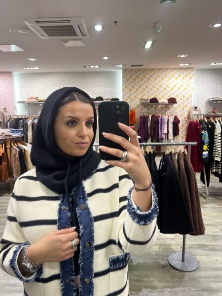 Cagoule 20% Laine - Noir