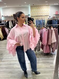 Blouse manches volants