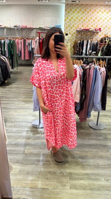 Robe léopard ISIA - Fuschia