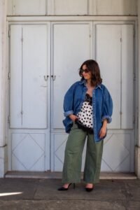 Pantalon Barrel coton