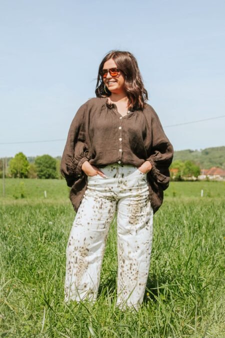 Blouse LINA - Chocolat