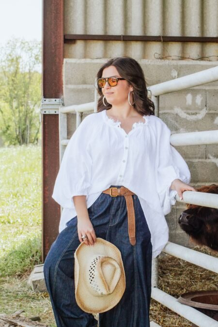 Blouse LINA - Blanc