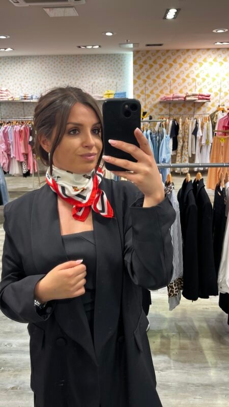 Carré de soie Teckel