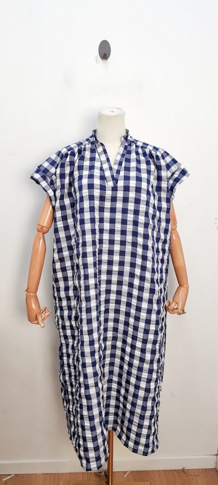 Robe Vichy - Bleu marine