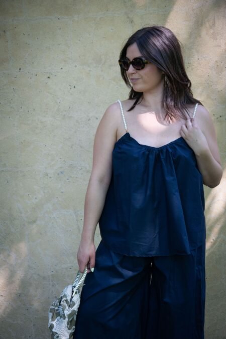 Haut Perla - Bleu marine