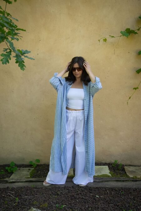 Robe Lin à rayures