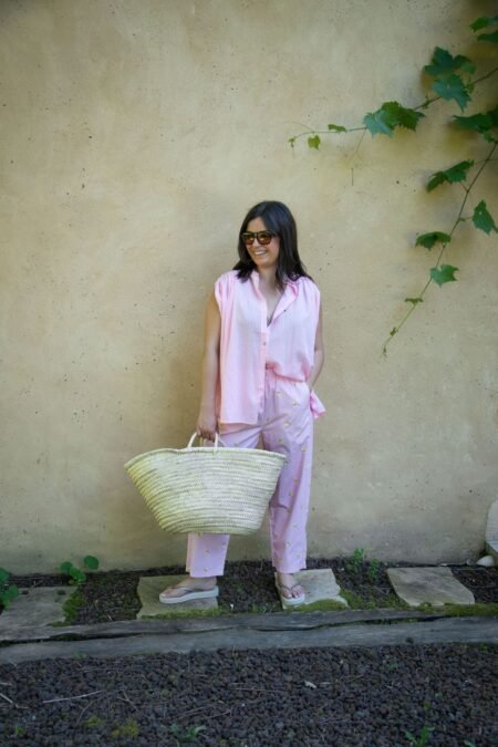 Pantalon citron rose
