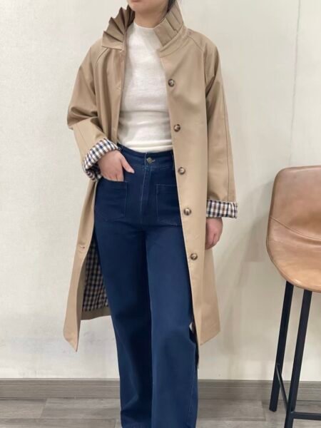 Trench col montant