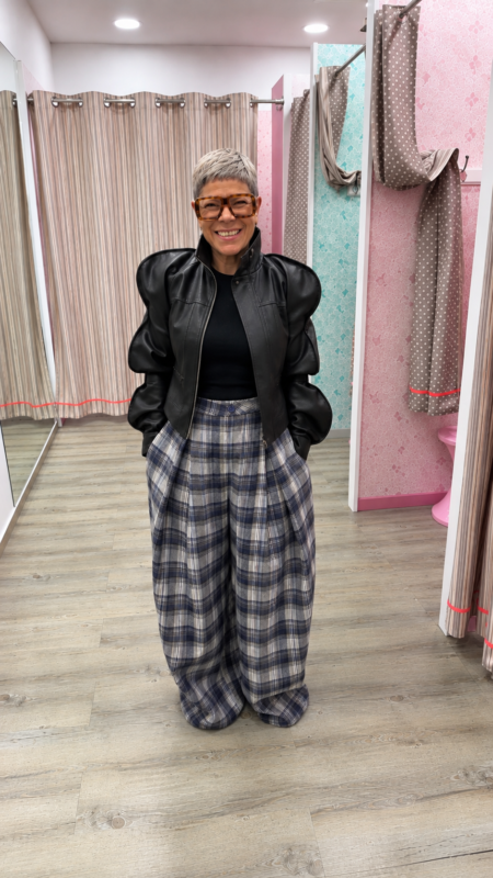 Pantalon à carreaux